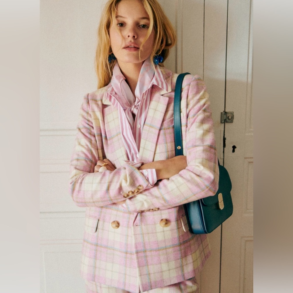 NWT Sézane Christie 100% Merino Wool Jacket Women's Blazer
